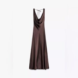 Zara Satin Long Dress